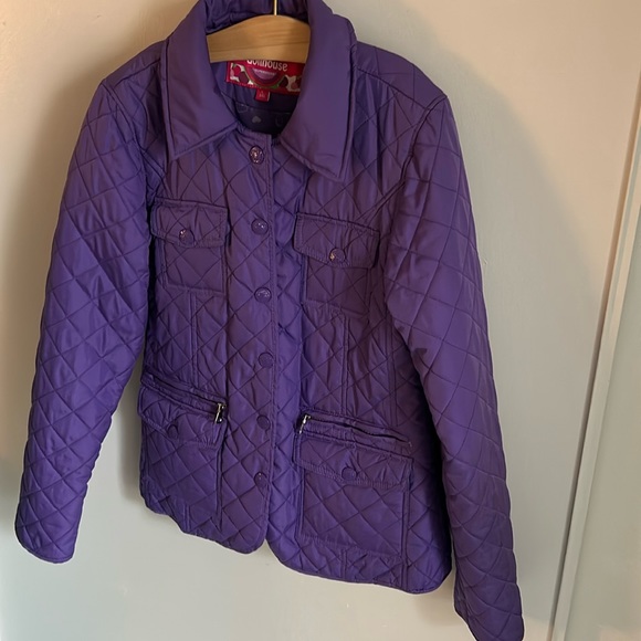 Dollhouse Outwear Girl’s Quilted Fitted Lightweight Purple Winter Jacket - Picture 4 of 11